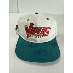 Vintage Detroit Vipers Hat Snapback IHL Hockey Team Signed 90s #1 Apparel